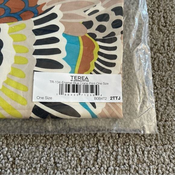 Terea Colorful Bird Pattern Oversized Scarf Nee - Picture 3 of 5